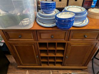 Maple Side Buffet Table