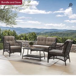 Lyon Rattan Sofa Seating Group with Cushions