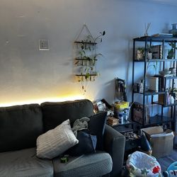 Living Space Dark Gray Sectional 2-piece 