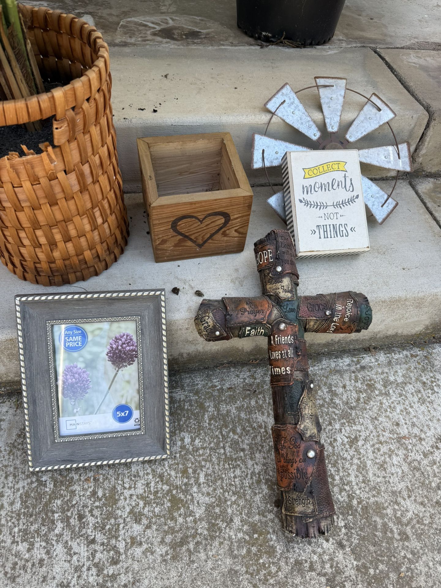 Decor Items And Fake Plant