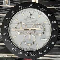 DAYTONA Cosmograph Wall Clock | Black Panda Bezel Insert | White Dial