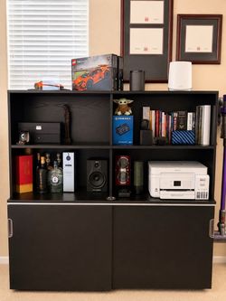 IKEA GALANT Locking Office Storage Cabinet + Bookshelf – $650