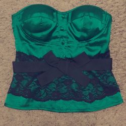 Green Xs Charlotte Russe Corset