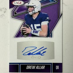 Sports Card Drew Allar Sage Autograph