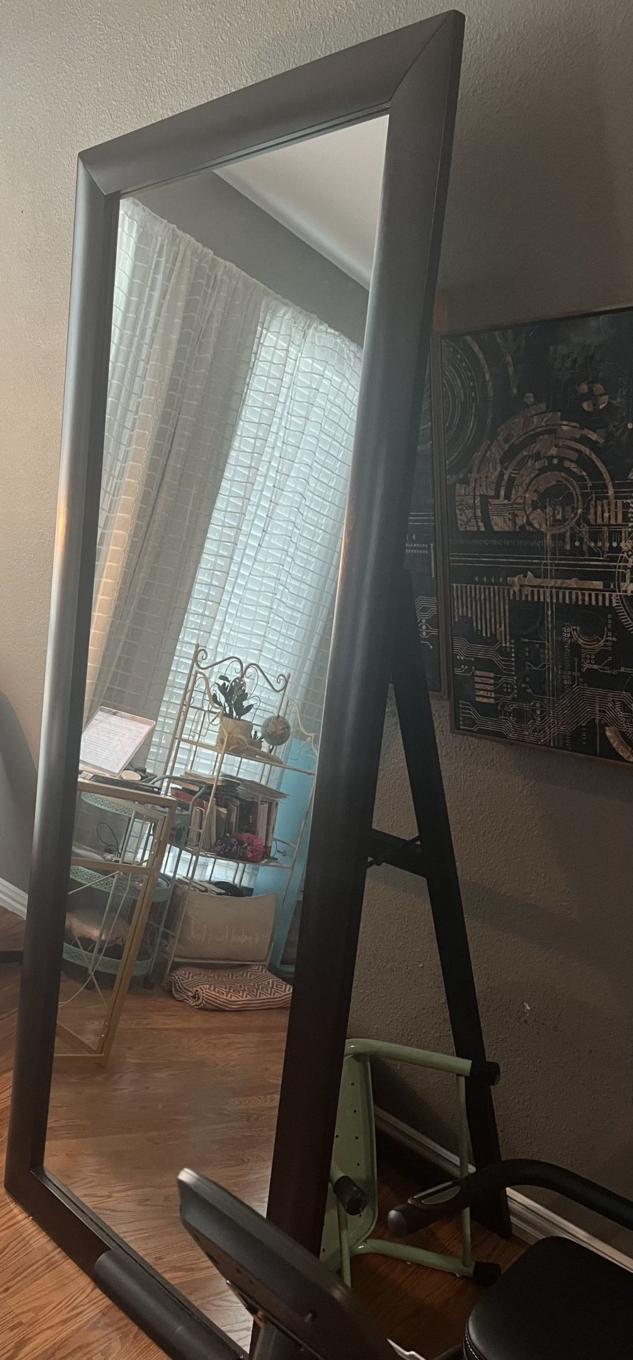 6ft Tall Wood trimmed Full Body Mirror
