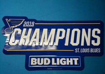 2019 ST. Louis Blues bud light Stanley Cup champion metal sign for Sale in  St. Louis, MO - OfferUp