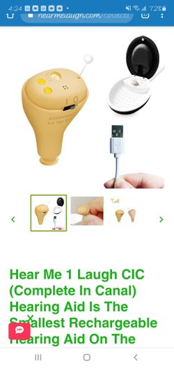 Hear Me 1 Laugh CIC (Complete In Canal) Hearing Aid Is The Smallest Rechargeable Hearing Aid On The Planet!