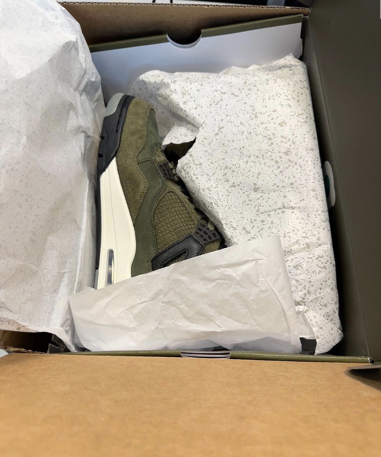 Olive Green Air Jordan 4s