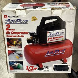 Alltrade Air-Plus 2-gallon, 1/3 HP “hot-dog” style compressor