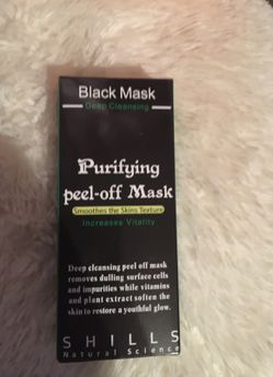 Black peel off mask
