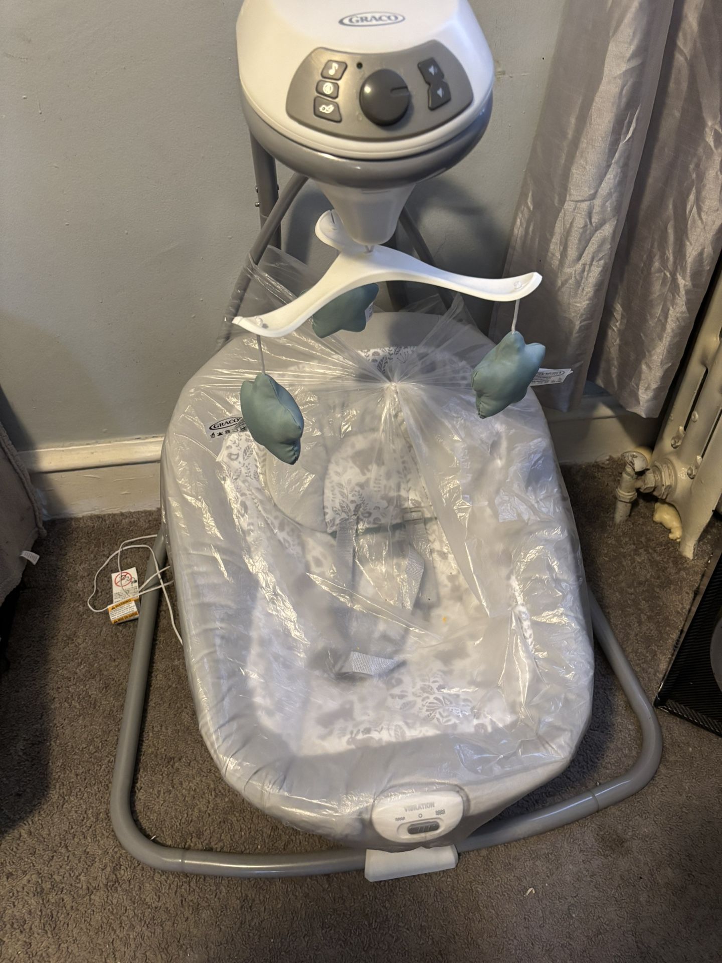 Grey Baby Swing