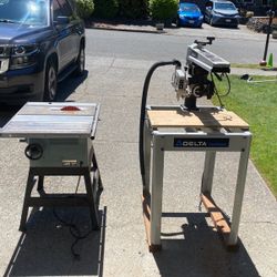 Table Saw And Radial Arm Saw