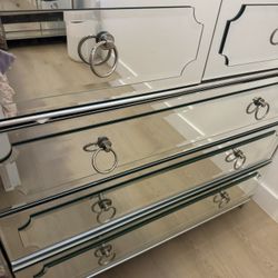 Mirror Dresser And Nightstands 