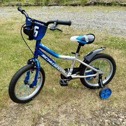 Schwinn Cosmo BMX Kids Bike, 16 in. Wheels, Single Speed, Boy's, Blue / Grey
