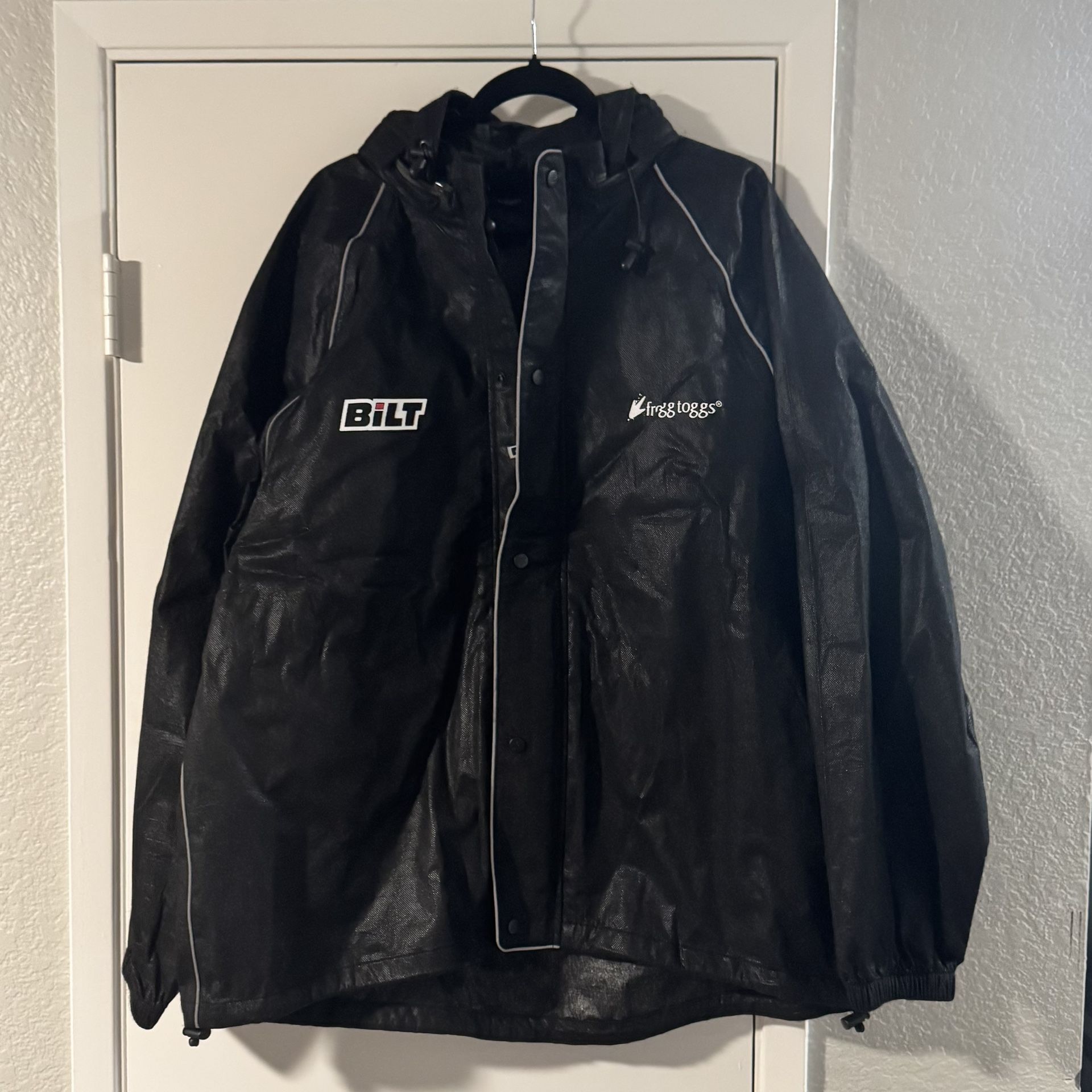BILT Frogg Toggs Men Motorcycle Jacket with Hood