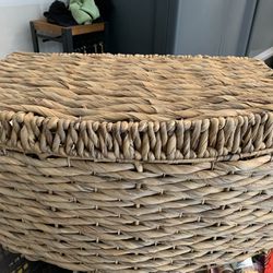 Wicker Basket For Shoes Or Organization