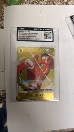 CGC Certified Monkey D. Luffy One Piece Promo Card P-106