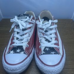 Size 5.5 Men’s , Women's 7.5 Converse All-Star Stars & Bars