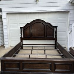Solid Wood Bed Frame Size King
