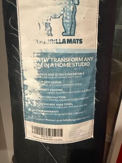 Gorilla Mats Premium Large Yoga Mat – 7’ x 5’ x 8mm – Never Used