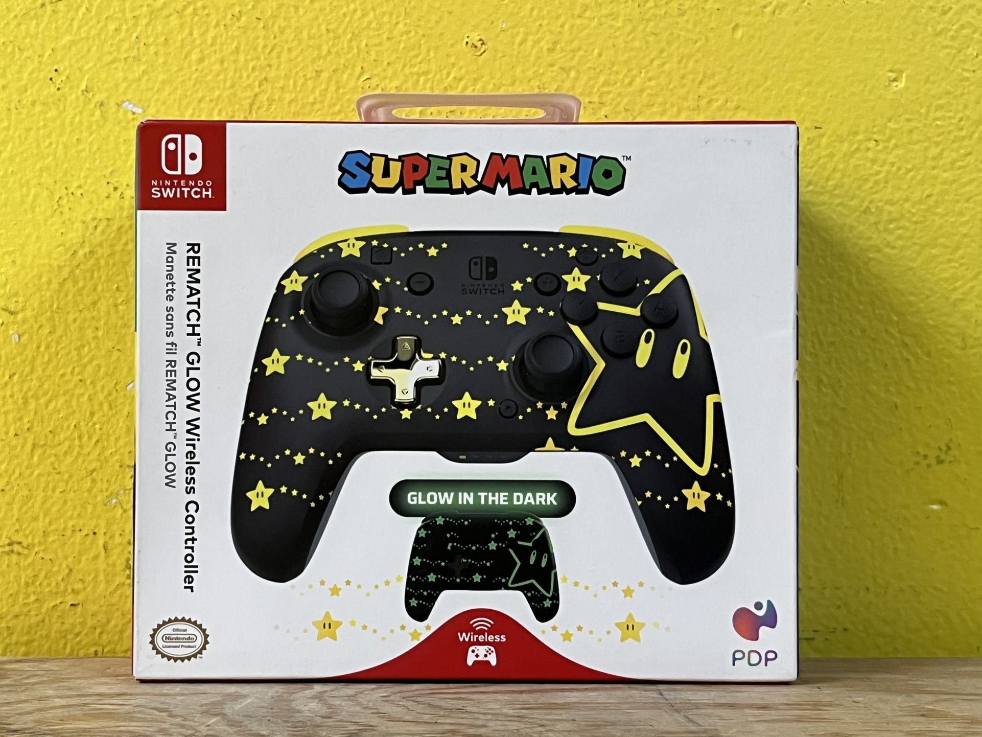 PDP Rematch Glow Super Mario Wireless Controller for Nintendo Switch (BRAND NEW)
