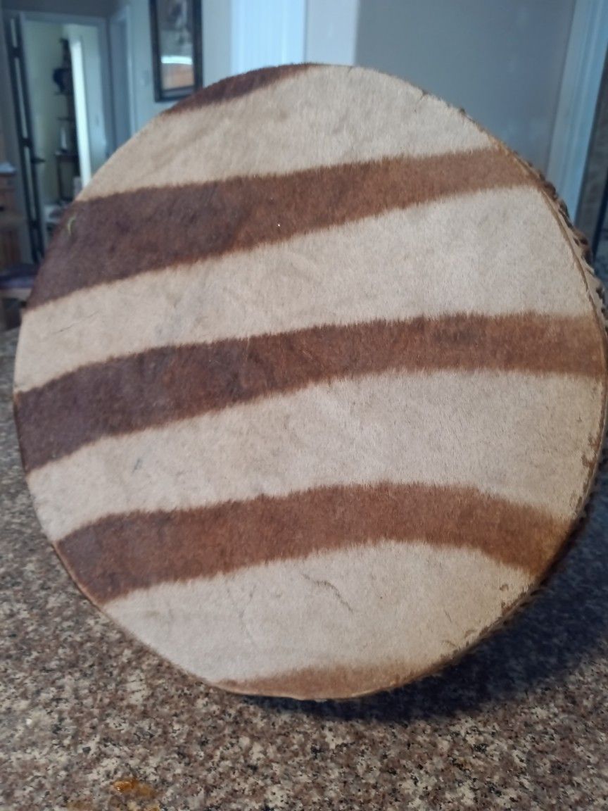 Vintage, Antique, African Drum