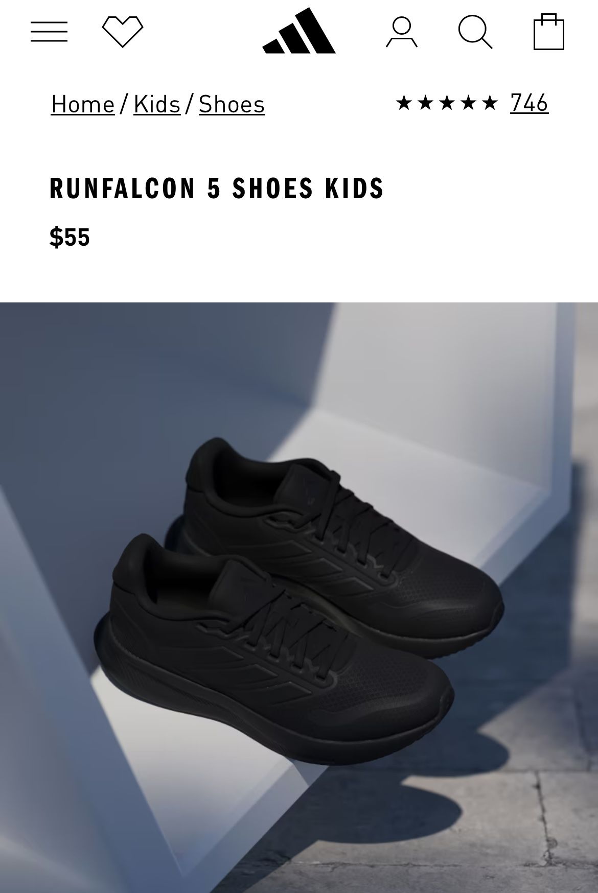 ADIDAS RUNFALCON 5 SHOES KIDS