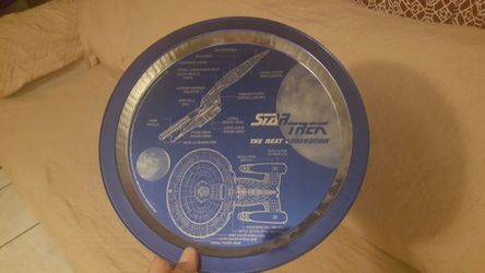 Star Trek next Generation aluminum plate