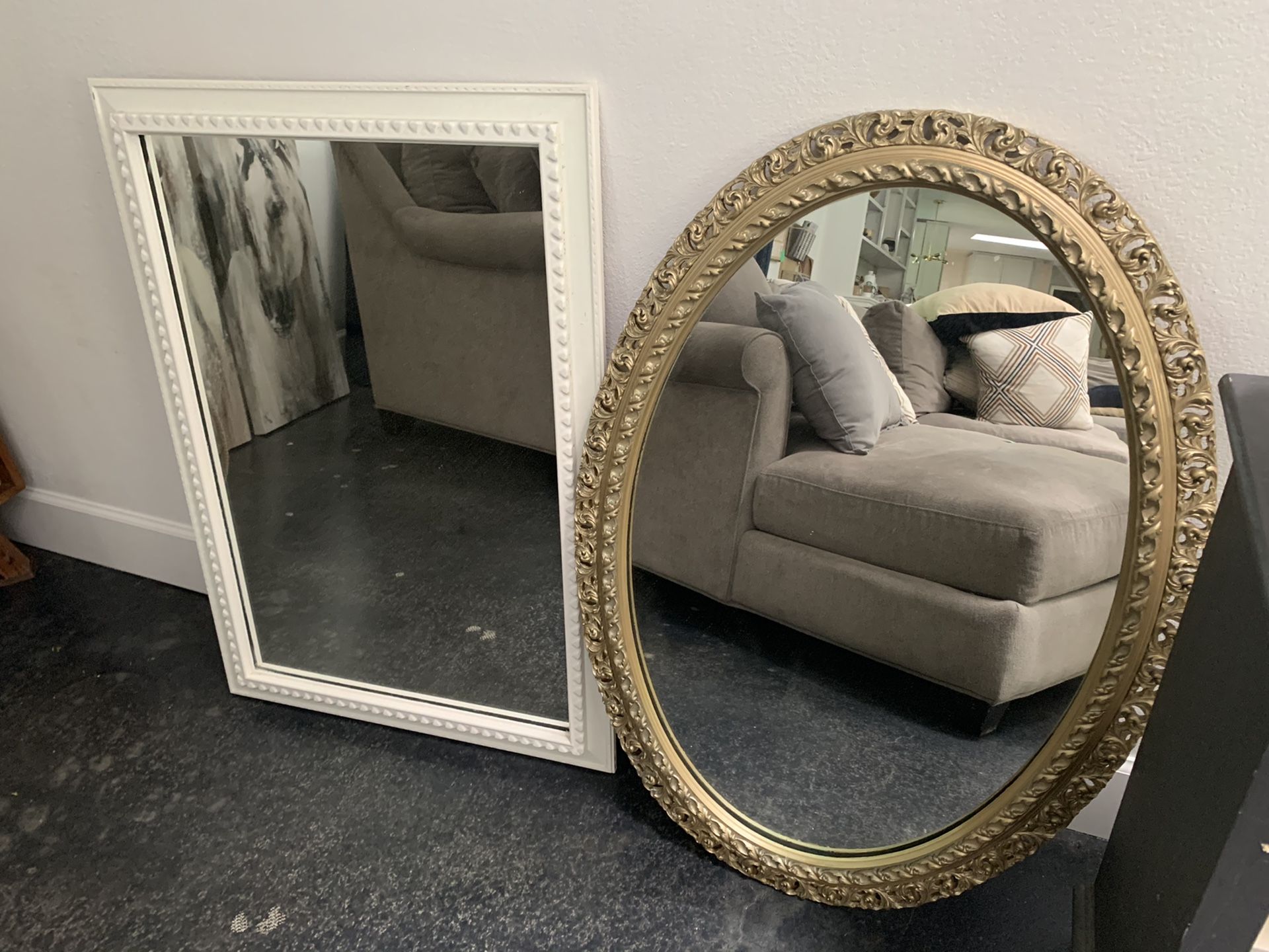 Vintage wall mirrors