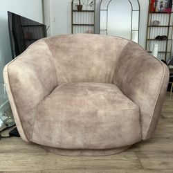 Light brown/mauve arm chair