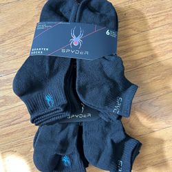 NWT Spyder Men’s Quarter Socks 12 pairs