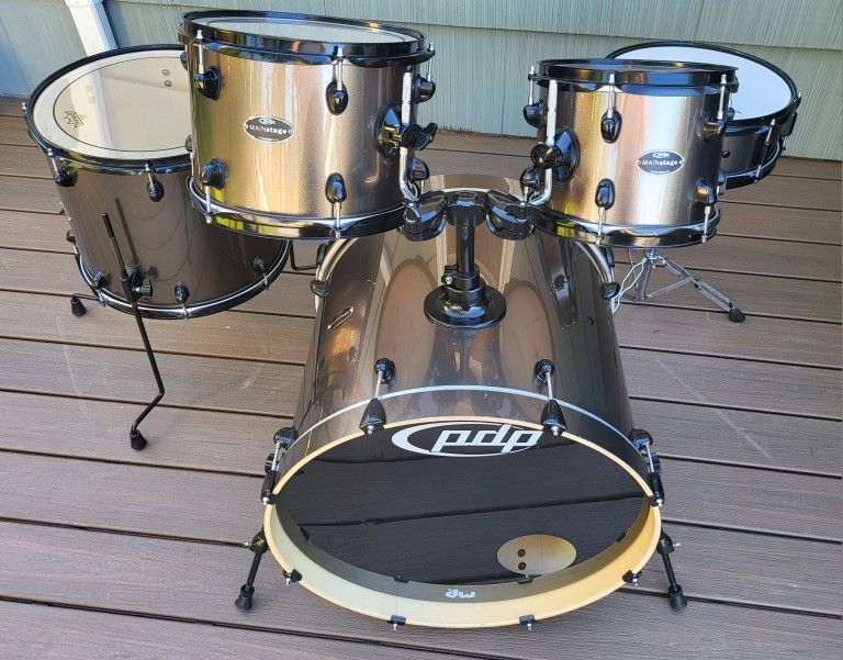 Pdp Main Stage 5 Shell Drum Set New Heads