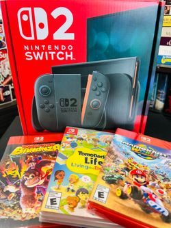 Brand New - Nintendo Switch 2 + Games Bundle Price - $600  - MarioKart World - Donky Kong Bananza  - Tomodachi Life  - Selling all together