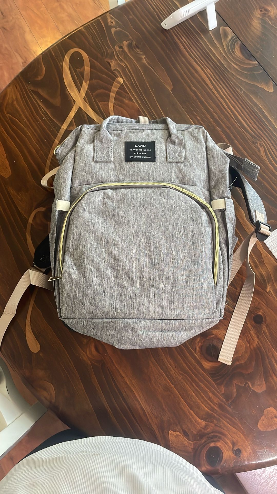 Baby Diaper Backpack With Built In Diaper Station