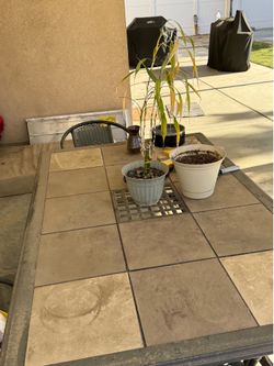 Patio table and chairs