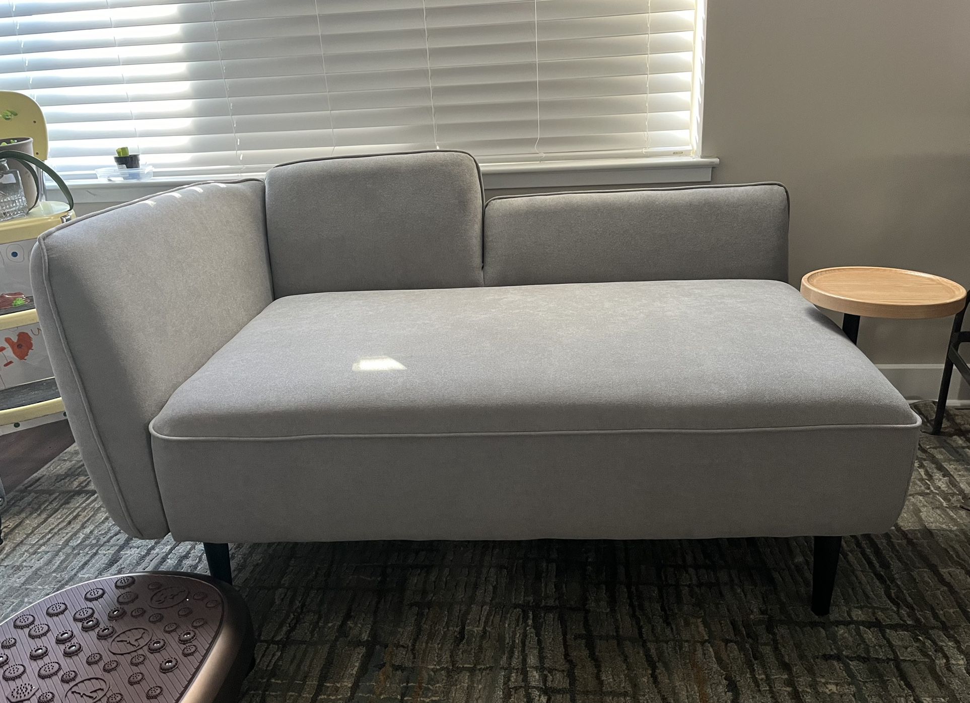 Small grey love seat/couch  