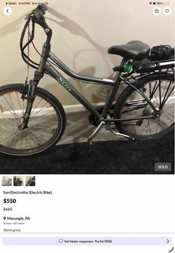 Sun electric bike