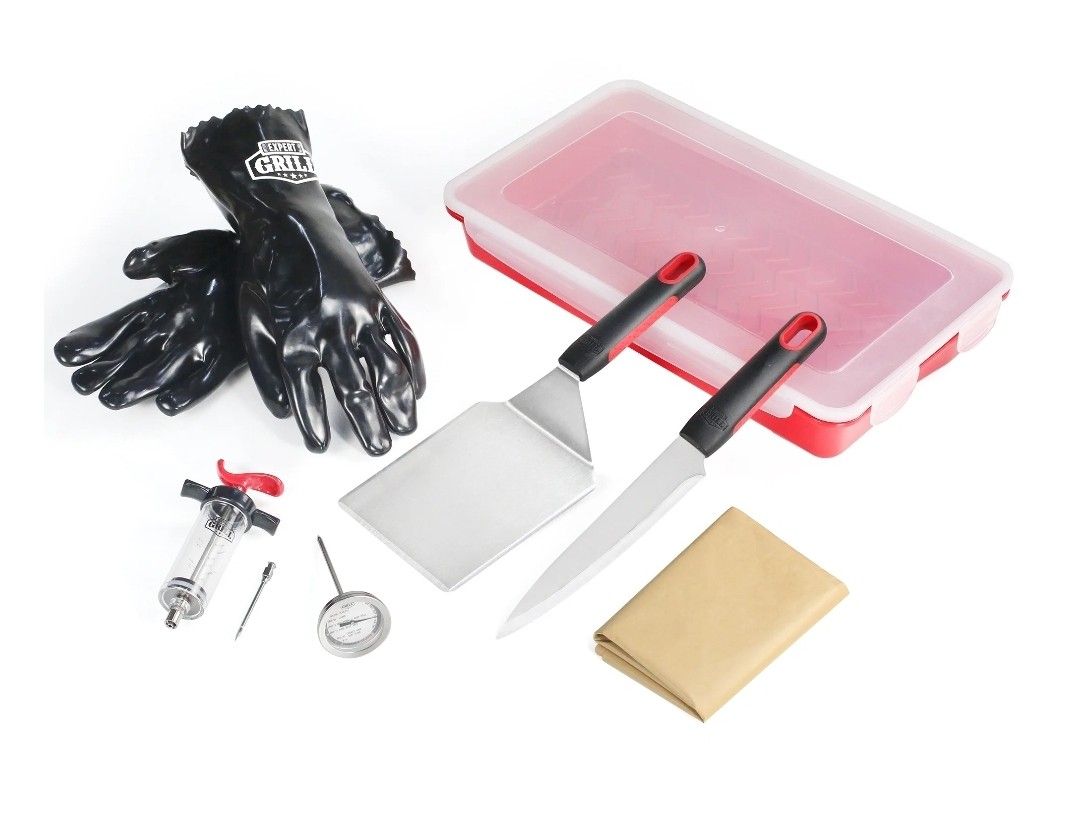 NEW Expert Grill 9-Pieces Basic Smoking Kit Set for Outdoor Cooking