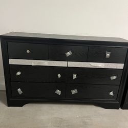 Bed Frame and Cabinet Set