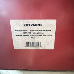 Chrome Water Pump Pulley And Bracket 