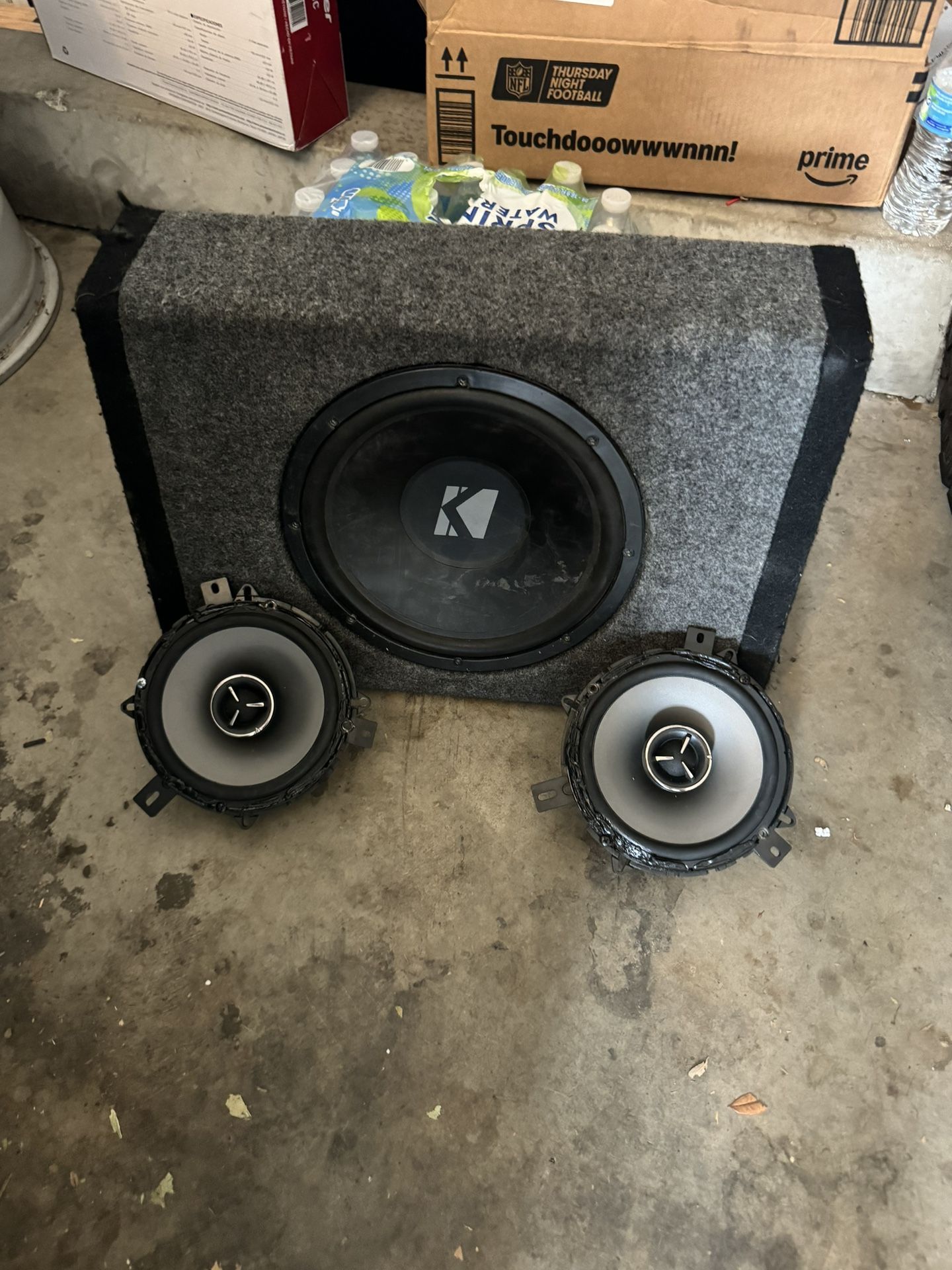 Kicker Bass Station And Kenwood Excelon Speaker Set