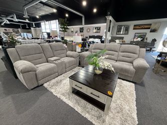 2 PC RECLINER SOFA AND LOVESEAT