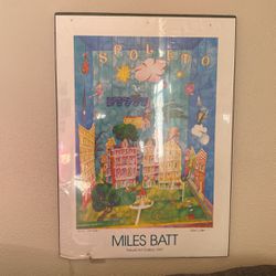 signed miles batt 1997 painting 