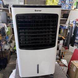 215 CFM 3-Speed Portable Evaporative Cooler Air Cooler Fan Filter Humidify Anion for 400 Sq. ft. with Remote Control