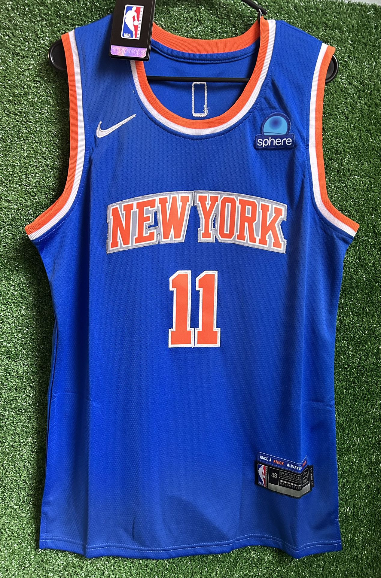 JALEN BRUNSON NEW YORK KNICKS NIKE JERSEY BRAND NEW WITH TAGS SIZES MEDIUM, LARGE AND XL AVAILABLE 