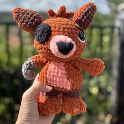 FNAF Foxy 🦊 Handmade 🧶 Crochet 🧶 Plushie 