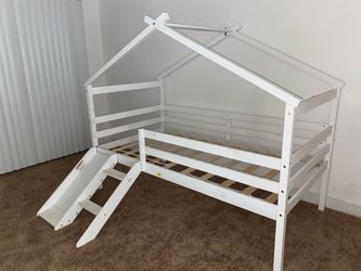 Twin Mini Platform Bed w/Slide