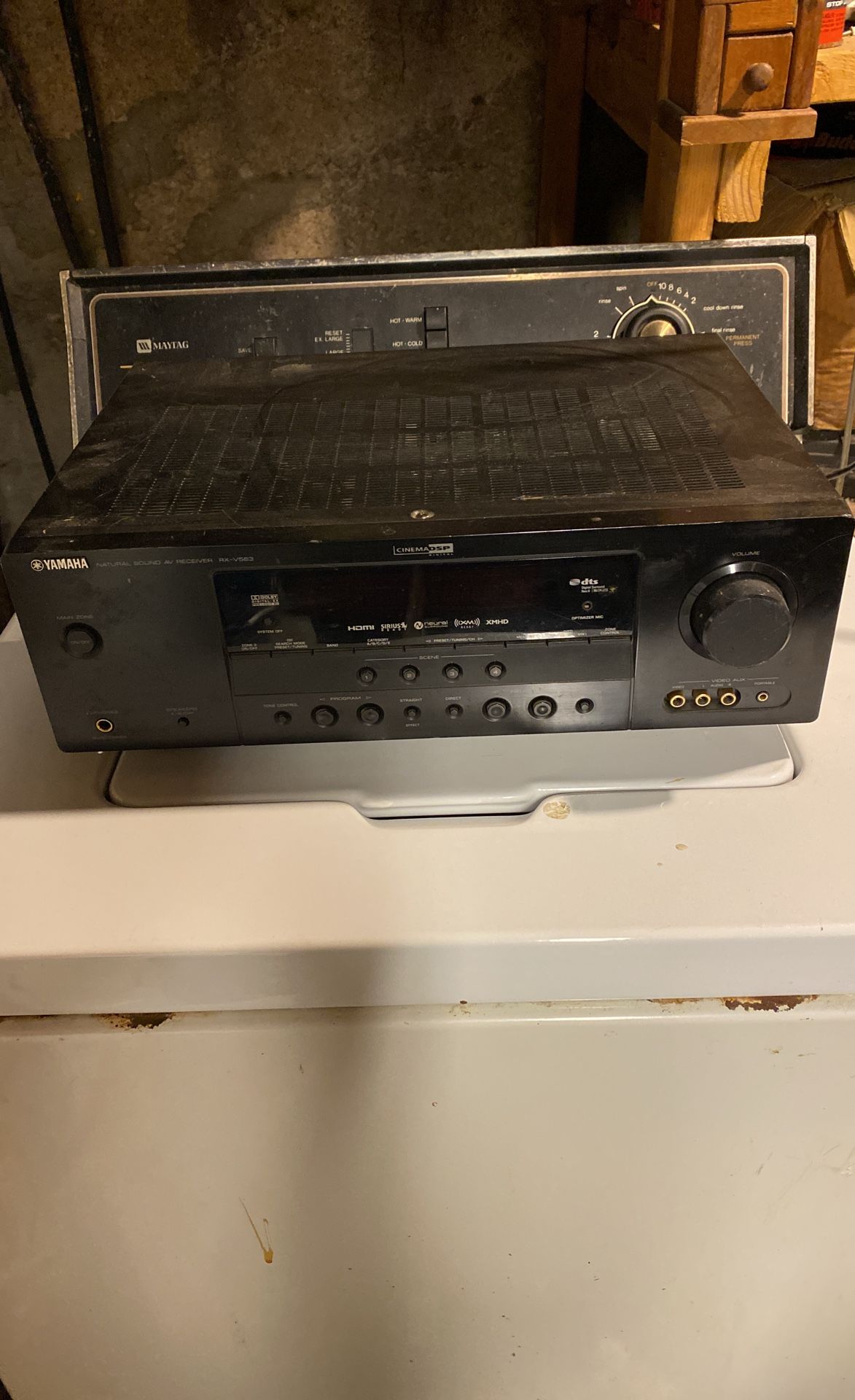 Yamaha model number RXV563 home theater surround sound