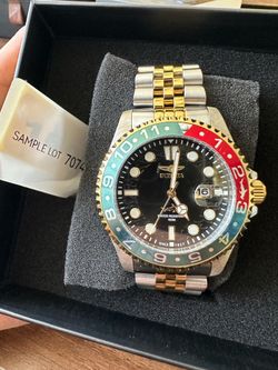 Invicta Pro Diver green red gold bezel 7074 Men’s 43mm