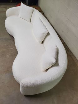 New open- box white Sofa